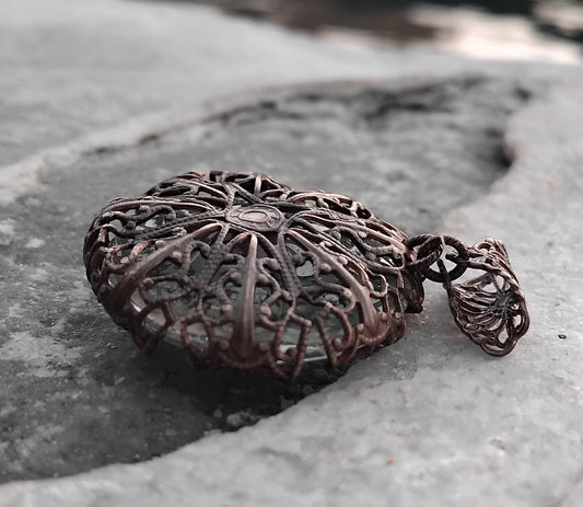 👁 Pendentif oeil de Sainte Lucie corse + Cantique des cantiques